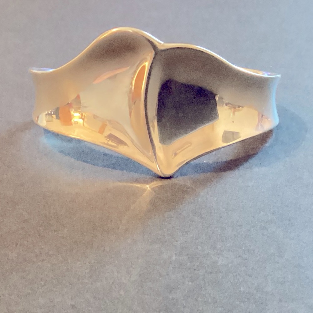 RLM STUDIO: ROBERT LEE MORRIS vintage silver modernist 925 silver cuff bracelet